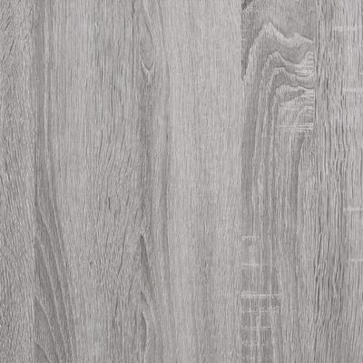 vidaXL Bettgestell Grau Sonoma 100x200 cm Holzwerkstoff