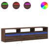 vidaXL TV-Wandschrank mit LED Braun Eichen-Optik 180x31x45 cm