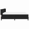vidaXL Boxspringbett mit Matratze Schwarz 200 x 180 cm Stoff