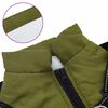 vidaXL Hundemantel mit Geschirr Olivegr&uuml;n L36 Fleece und Polyester