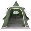 vidaXL Teepee Zelt mit Dach mit Speicher Gr&uuml;n 545 x 450 x 295 cm