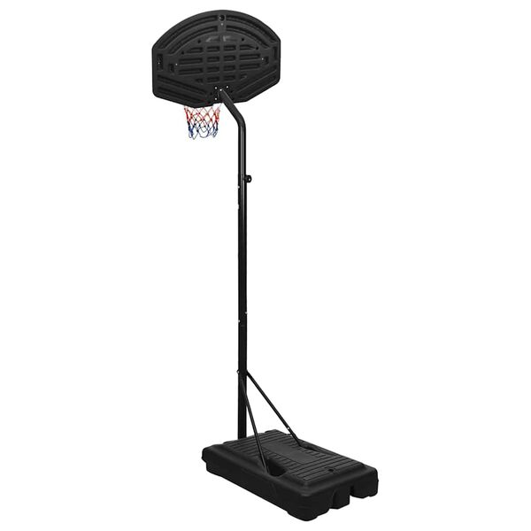 vidaXL Basketballst&auml;nder Schwarz 237-307 cm Polyethylen