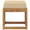 vidaXL Outdoor Hocker Bank Natur 43 x 43 x 37 cm Massivholz Akazie