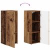 vidaXL TV-Wandregal-Set Wandmontiert 4 pcs Altholz Holzwerkstoff