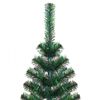 vidaXL K&uuml;nstlicher Weihnachtsbaum Schillernde Spitzen Gr&uuml;n 120 cm PVC