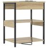 vidaXL Nachttisch 2 pcs Sonoma-Eiche 41 x 31 x 51 cm Holzwerkstoff