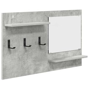 vidaXL Wandmontierter nachttisch Wandhalterung Beton Grau