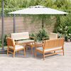 vidaXL Gartensofa-set 5 pcs Braun Massivholz Akazie