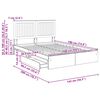 vidaXL Aufbewahrungsbett Sonoma-Eiche 140 x 190 cm Holzwerkstoff