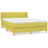 vidaXL Boxspringbett mit Matratze Gr&uuml;n 140x200 cm Stoff