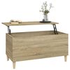 vidaXL Couchtisch Sonoma-Eiche 90x44,5x45 cm Holzwerkstoff