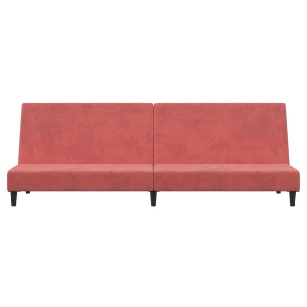 vidaXL Schlafsofa 2-Sitzer Rosa Samt