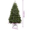 vidaXL Künstlicher Weihnachtsbaum Grün 240 cm PVC und Metall