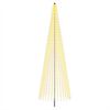 vidaXL LED-Weihnachtsbaum 485 cm 1632 LEDs Warmes Wei&szlig; Eisen Schwarz