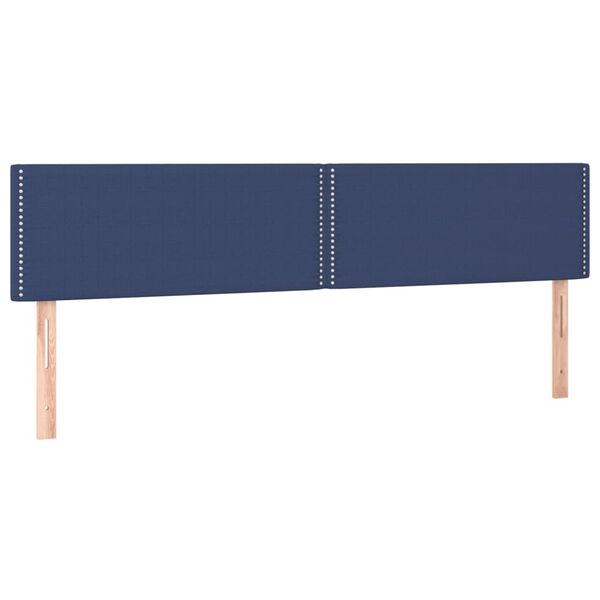 vidaXL Kopfteile Blau 180x5x78/88 cm Stoff