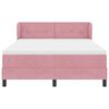 vidaXL Boxspringbett mit Matratze mit Kopfteil Rosa 140 x 200 cm Samt