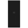 vidaXL Kleiderschrank Schwarz 80x52x180 cm Holzwerkstoff