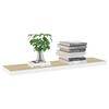 vidaXL Schweberegale 4 Stk. Eiche und Weiß 90x23,5x3,8 cm MDF