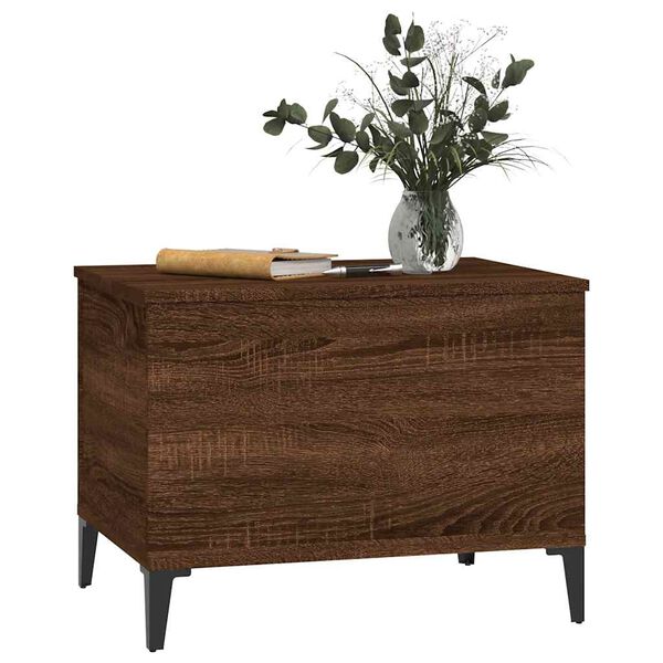 vidaXL Couchtisch Braun Eichen-Optik 60x44,5x45 cm Holzwerkstoff