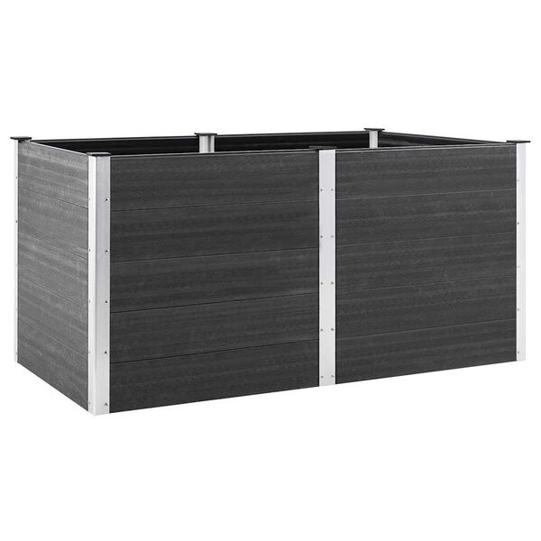 vidaXL Garten-Hochbeet 200x100x91 cm WPC Grau