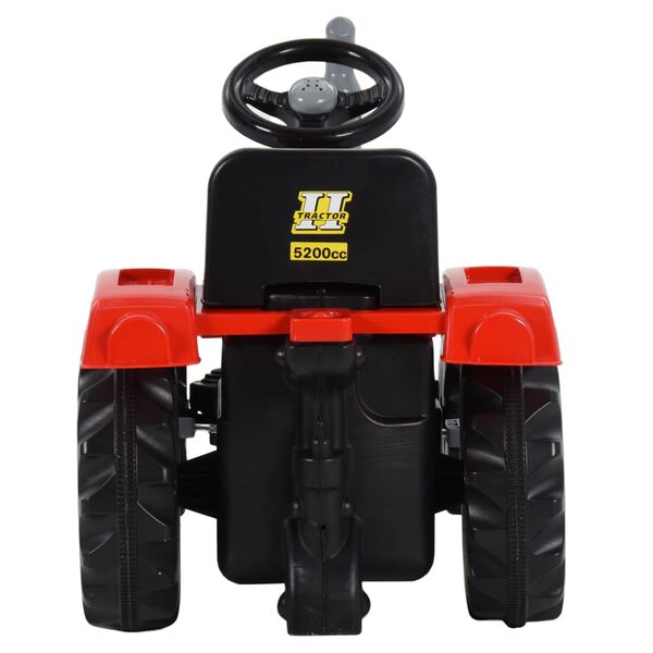 vidaXL Trettraktor f&uuml;r Kinder Rot und Schwarz