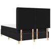 vidaXL Boxspringbett mit Matratze Schwarz 140 x 200 cm Stoff