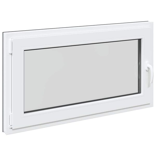 vidaXL Kellerfenster "RISOR" 110x70 cm Drehkipp DIN Links Anthrazit