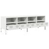vidaXL TV-Schrank Wei&szlig; 135x39x43,5 cm Kaltgewalzter Stahl