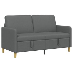 vidaXL Sofa mit Stauraum Dunkelgrau 152 x 78 x 87 cm Polyester