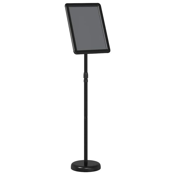 vidaXL Messest&auml;nde Schwarz 25 x 25 x 125 cm Aluminium