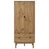 vidaXL Kleiderschrank OTTA 76,5x53x172 cm Massivholz Kiefer