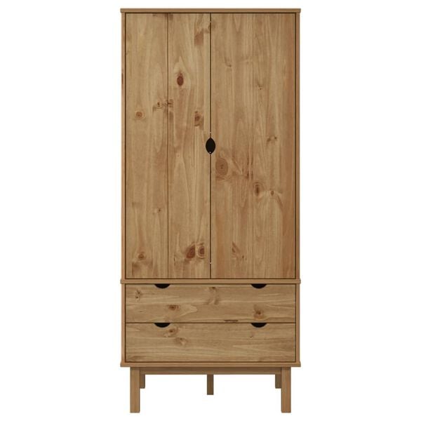 vidaXL Kleiderschrank OTTA 76,5x53x172 cm Massivholz Kiefer