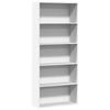 vidaXL B&uuml;cherregal Wei&szlig; 80x30x189 cm Holzwerkstoff