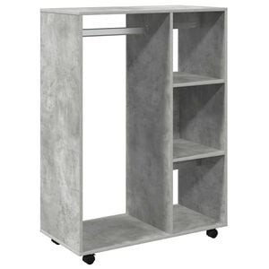 vidaXL Kleiderschrank Betongrau 80x40x110 cm Holzwerkstoff