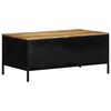 vidaXL Couchtisch Braun 90 x 50 x 40 cm Massives Mango Holz und Metall