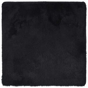 vidaXL Teppich Shaggy Hochflor NAVARRA Schwarz 200x200 cm Polyester