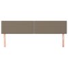 vidaXL Kopfteile Taupe 180x5x78/88 cm Stoff