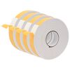 vidaXL Selbstklebendes Schaumstoffband 4 stk. Wei&szlig; 40mm x 5m CR-Schaum
