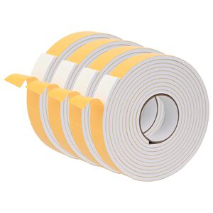 vidaXL Selbstklebendes Schaumstoffband 4 stk. Wei&szlig; 40mm x 5m CR-Schaum