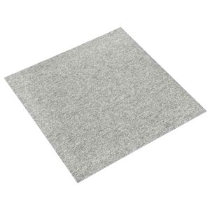vidaXL Teppich 20 pcs Hellgrau 50 x 50 cm 100% Polypropylen