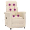 vidaXL Massagesessel Beige Mikrofasergewebe