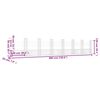 vidaXL Gabionenkorb U-Form mit 8 S&auml;ulen Eisen 860x20x150 cm