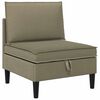 vidaXL Mittelsofa mit Stauraum Khaki Samt