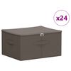 vidaXL Aufbewahrungsbox 24 pcs Grau 50 x 30 x 25 cm Vliesstoff