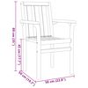 vidaXL Garten Essgruppe 7 pcs Braun Massivholz Teak