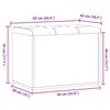 vidaXL Sitzbank mit Stauraum Altholz-Optik 62x42x45 cm Holzwerkstoff