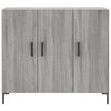 vidaXL Sideboard Grau Sonoma 90x34x80 cm Holzwerkstoff
