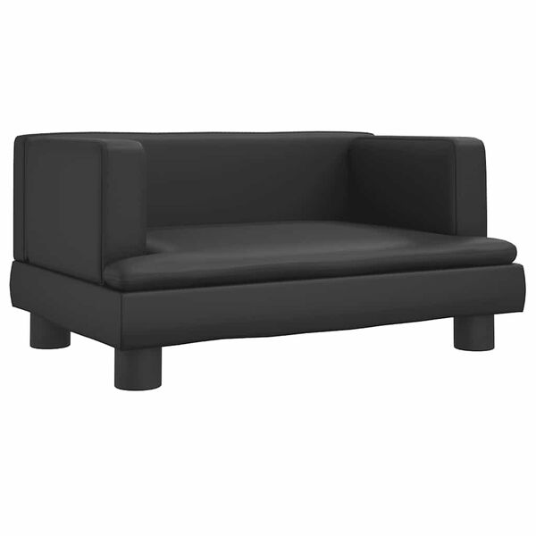 vidaXL Hundebett Schwarz 60x40x30 cm Kunstleder