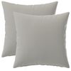 vidaXL Kissen mit Kissen HEERLEN 2 Stk. Grau Polyester