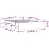 vidaXL Bettgestell mit Schubladen Braun Eichen-Optik 120x190 cm